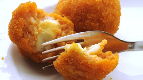 Croquetas de berenjenas y gambas blancas - Gurmé