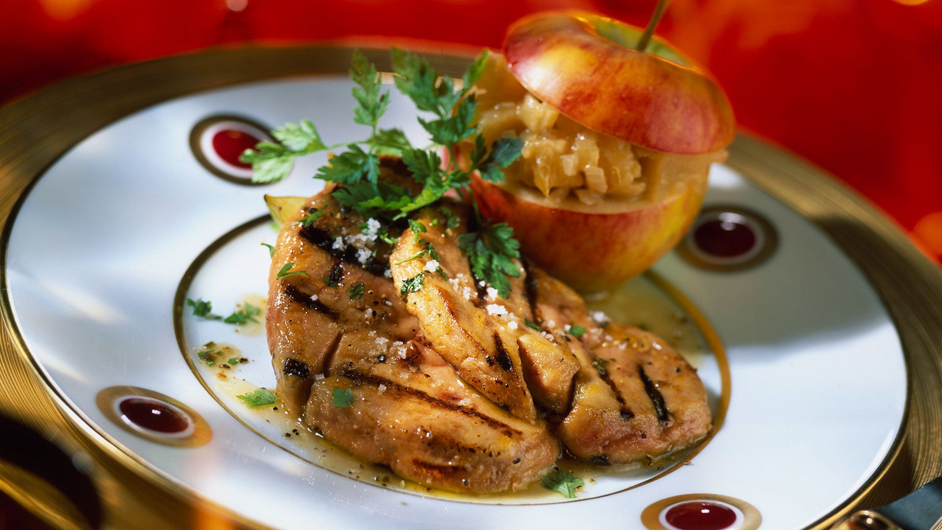 Foie a la plancha con puré de manzana - Gurmé