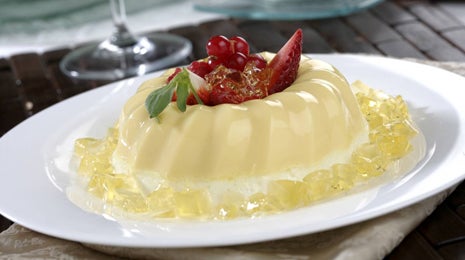 Flan de mango y piña - Gurmé