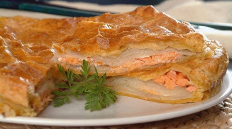 Empanada de salmón y patata - Gurmé