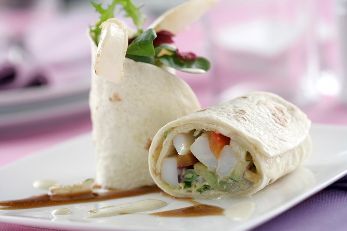 Fajitas de sepia con mayonesa de jalapeños - Gurmé