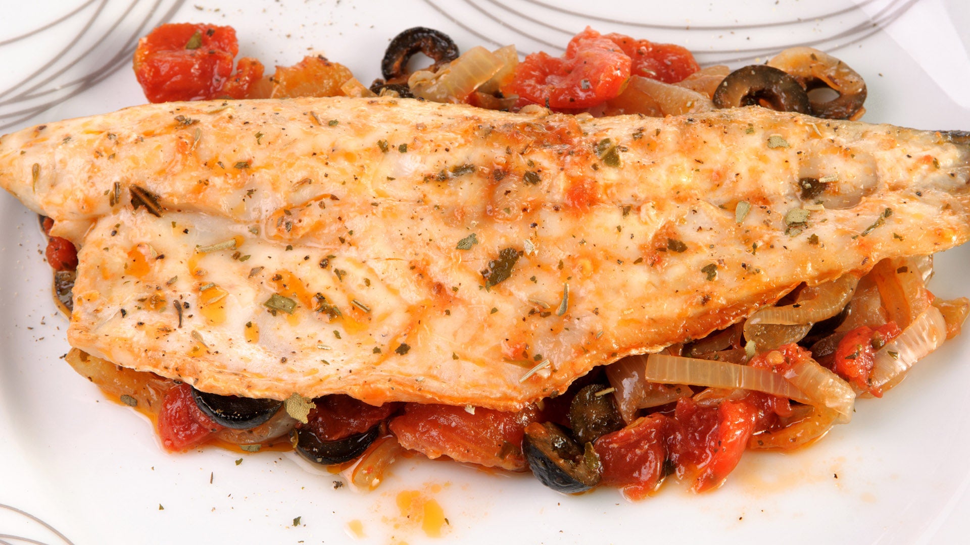 Lubina con compota de cebolla - Gurmé