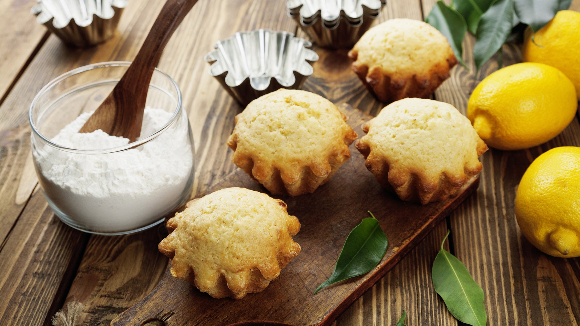 Magdalenas con ralladura de limón - Gurmé