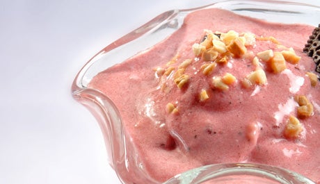 Crema helada de frambuesa