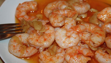 Gambas en salsa de ajillo - Gurmé