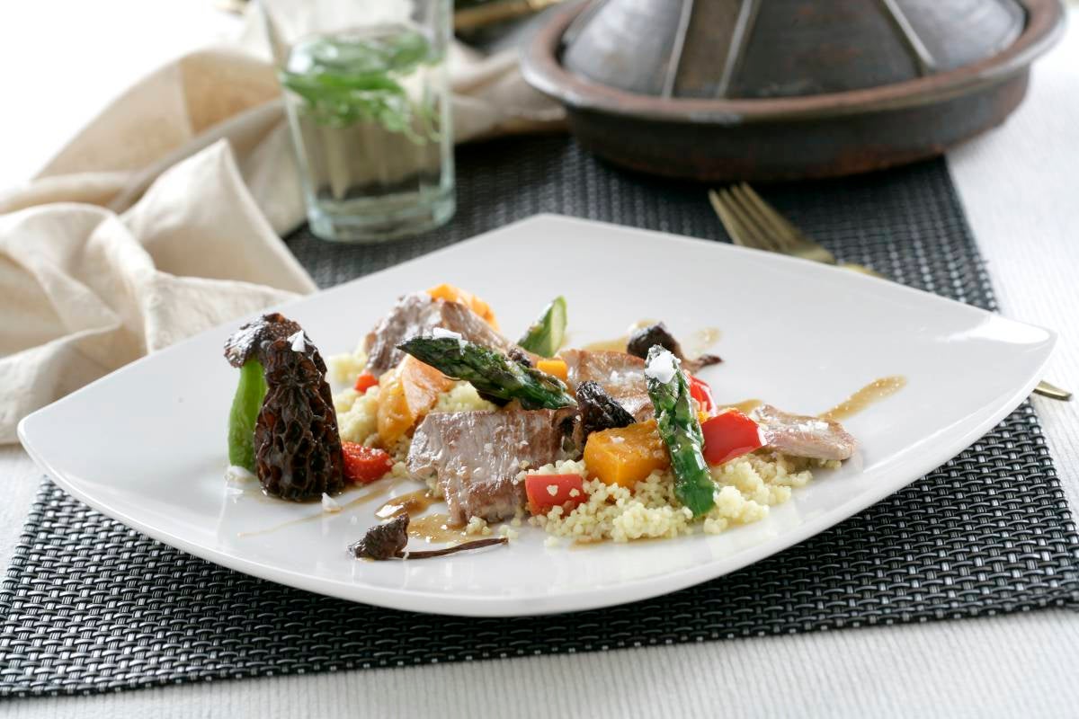 Cuscús con verduras y carne - Gurmé