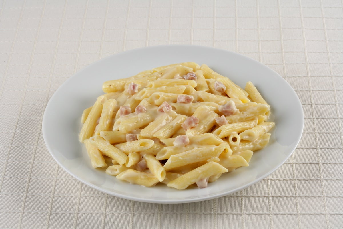 Macarrones con bechamel y jamón cocido - Gurmé