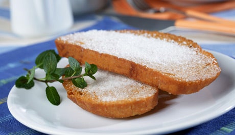 Pan frito con azúcar - Gurmé