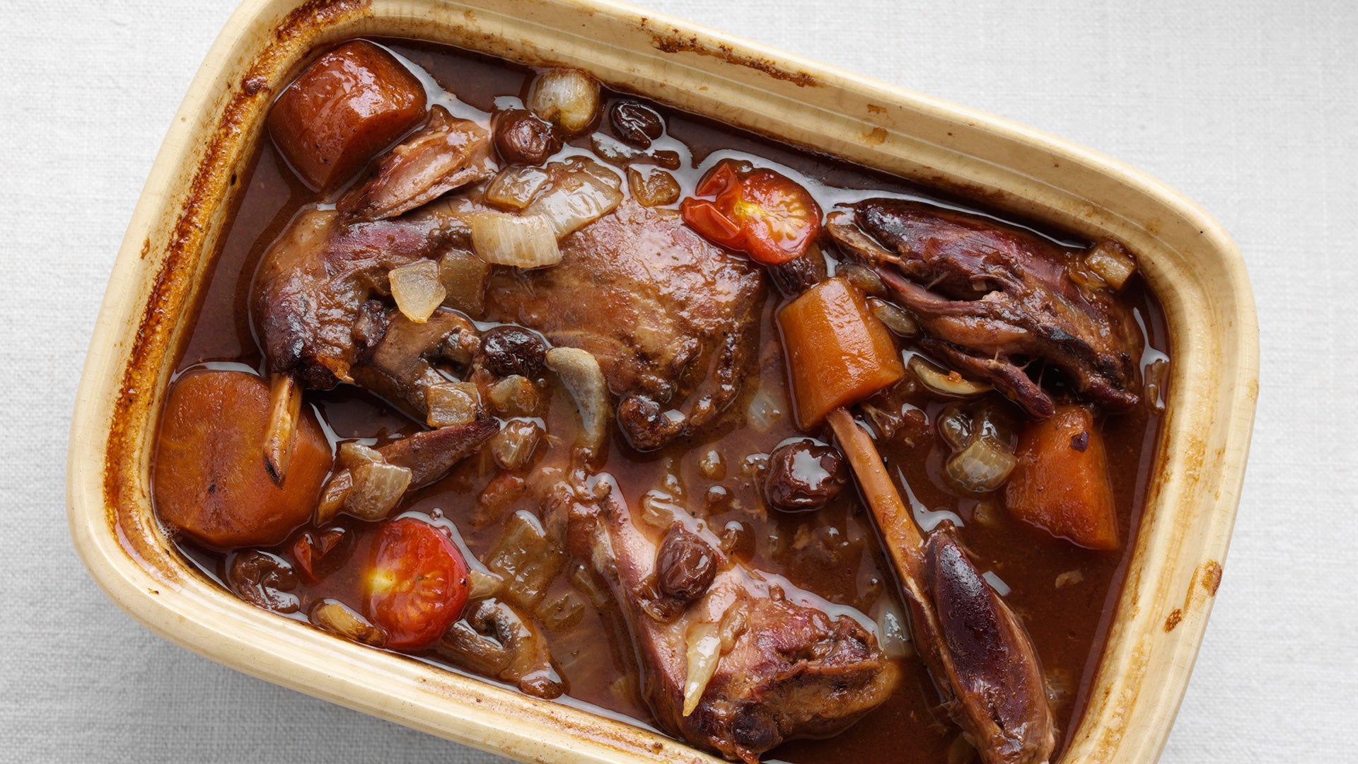 Guiso de centollo y conejo - Gurmé