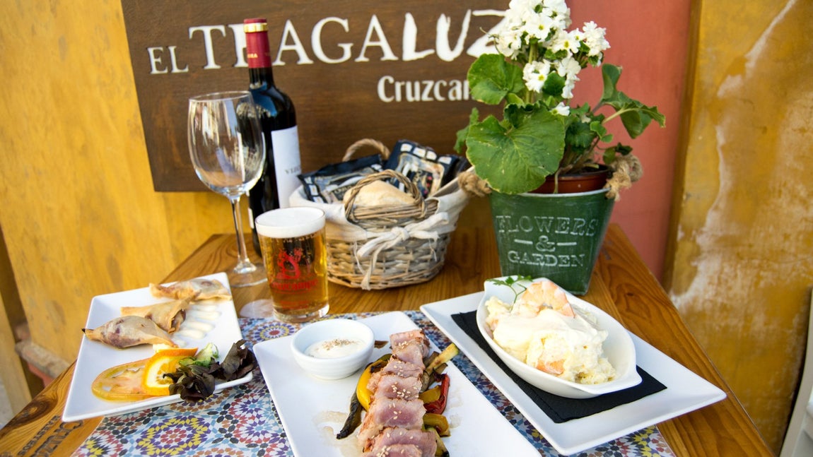 Restaurante El Tragaluz en el centro de Sevilla. Restaurante El Tragaluz en el centro de Sevilla