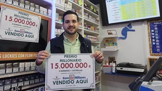 Un acertante de Cádiz se lleva 15 millones de euros en el Euromillones