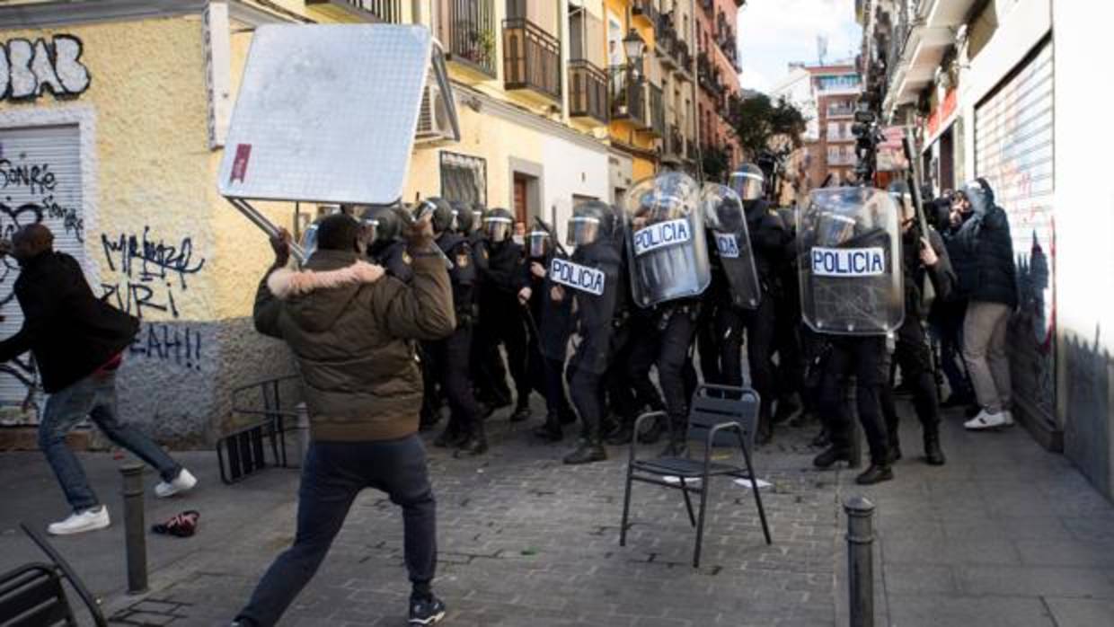 Altercados acaecidos en el barrio de Lavapiés la semana pasada