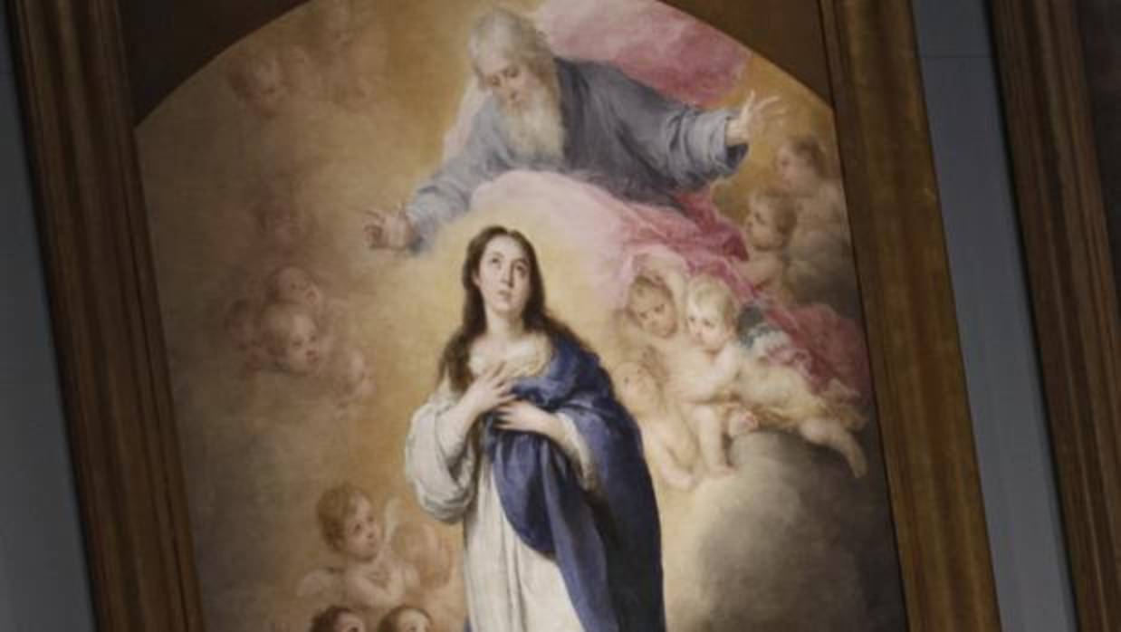 Detalle de una de las obras cumbre de Murillo, la «Inmaculada»