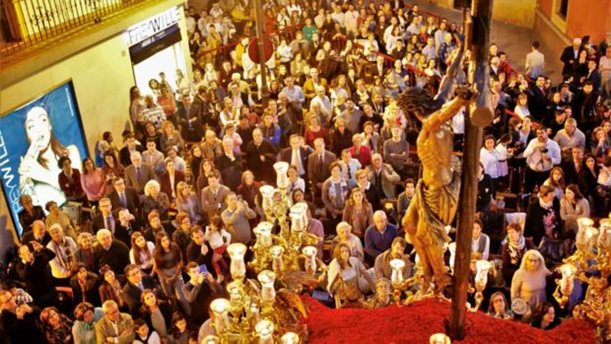 El Cristo de la Sangre, de San Benito, este pasado Martes Santo