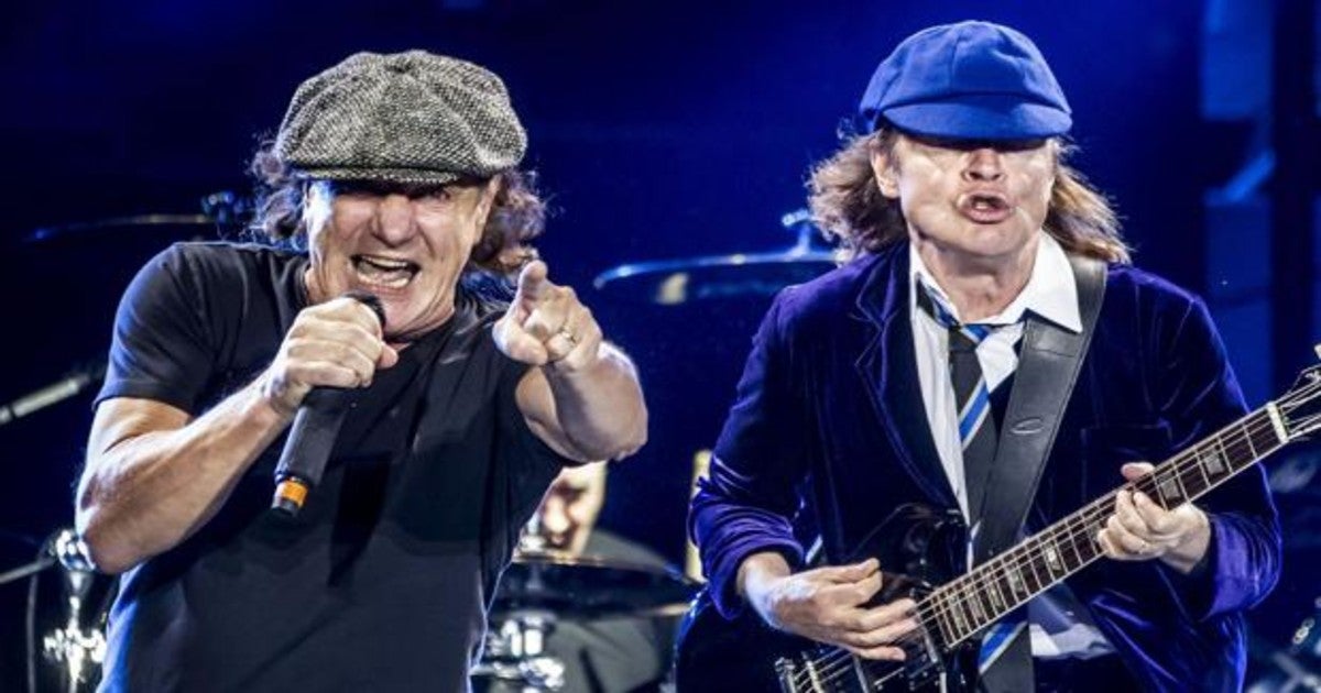 Brian Johson y Angus Young, en un concierto de AC/DC