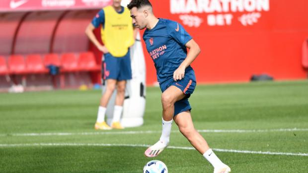 Munir, gran novedad en el entrenamiento del Sevilla FC