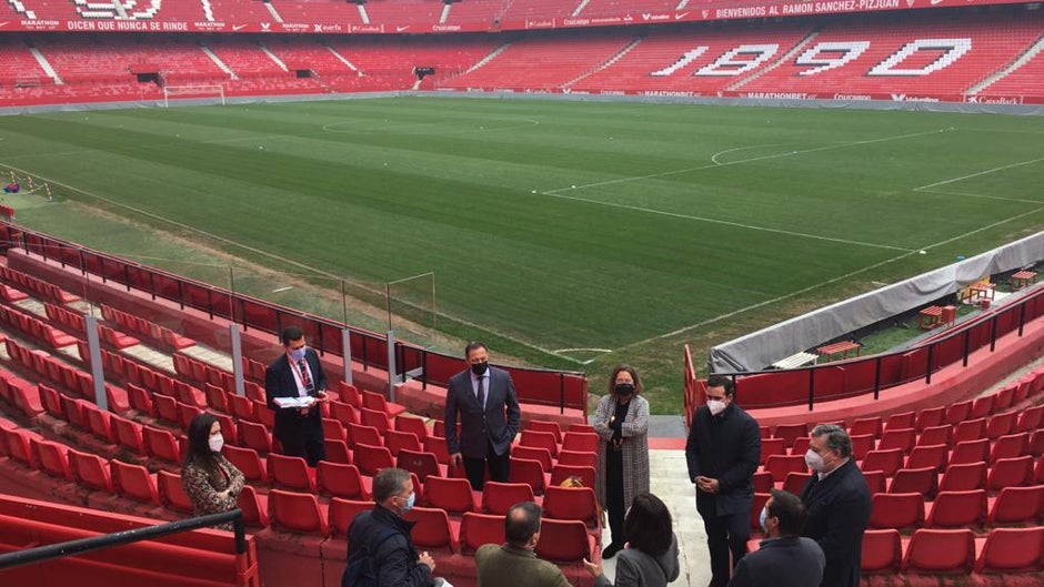 El Sánchez-Pizjuán, preparado para ser sede de vacunación masiva tras la visita de la Junta