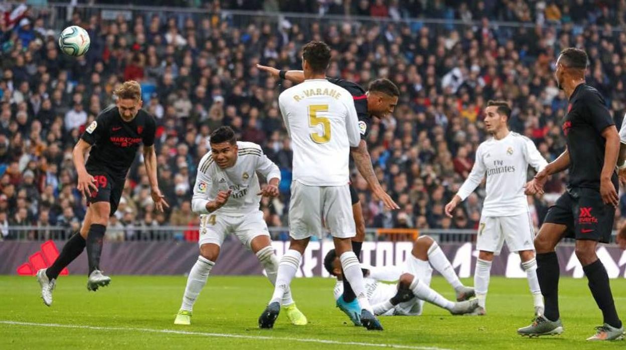 Lance del Sevilla - Real Madrid de la primera vuelta de LaLiga