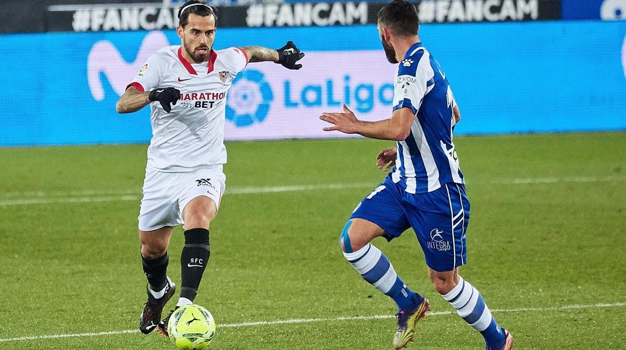 Lance del Alavés - Sevilla de la primera vuelta