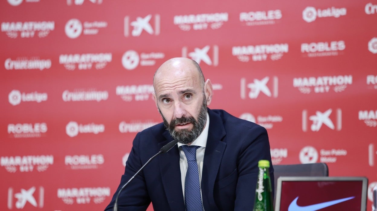Monchi, en una comparecencia pública