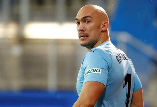 Marko Dmitrovic, durante un partido del Eibar