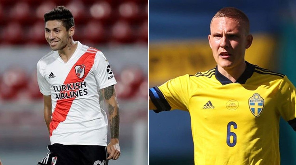 Montiel y Augustinsson, objetivos cercanos del Sevilla