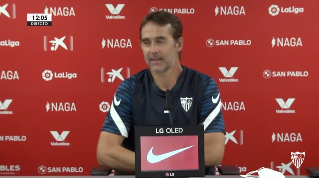 Lopetegui: «Queremos que los sevillistas nos ayuden a ganar partidos»