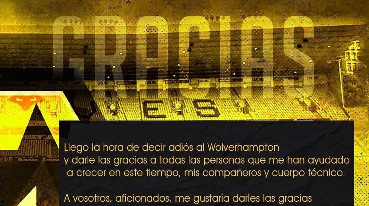 Rafa Mir se ha despedido tanto del Wolverhampton como de sus aficionados a través de sus redes sociales