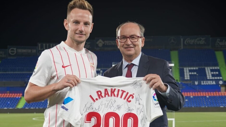 Rakitic alcanza los 200 partidos con el Sevilla FC