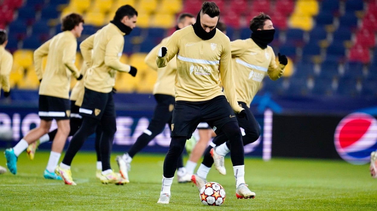 Ocampos, en el estadio Red Bull Arena