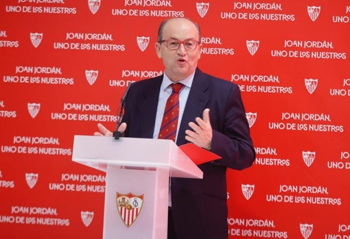 Monchi, a Jordán: «Representas la entrega, la responsabilidad y sevillanía»