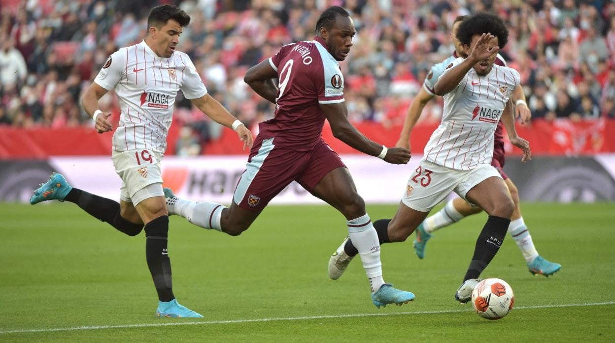 Lance del Sevilla - West Ham en el Sánchez-Pizjuán