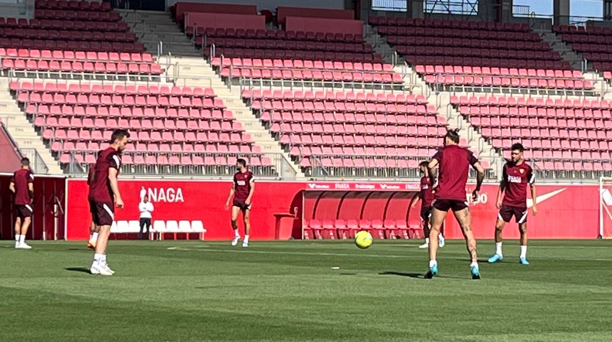 Imagen del entrenamiento del Sevilla