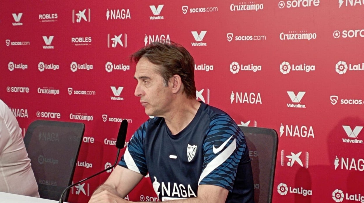 Julen lopetegui, hoy en sala de prensa
