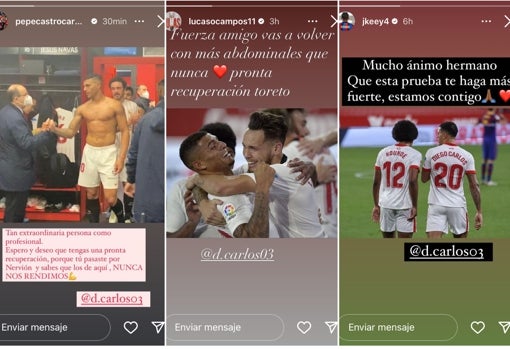 El Sevilla manda un mensaje de ánimo a Diego Carlos tras su grave lesión