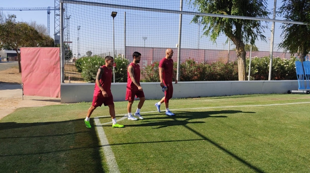 Marcao e Isco siguen entrenando a buen ritmo intentando llegar al viernes