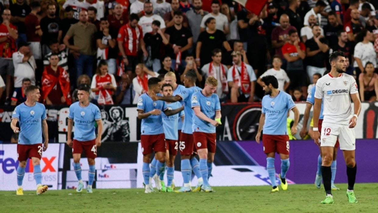 El estadio Ramón Sánchez-Pizjuán, listo para recibir el estreno sevillista en la Liga de Campeones