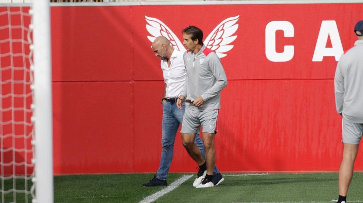 Monchi, tras conversar con Lopetegui este lunes