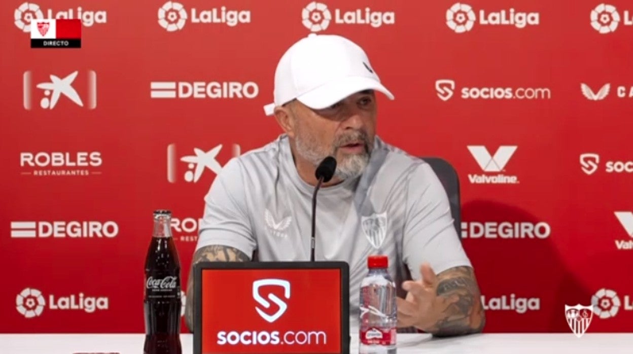 Sampaoli, en rueda de prensa
