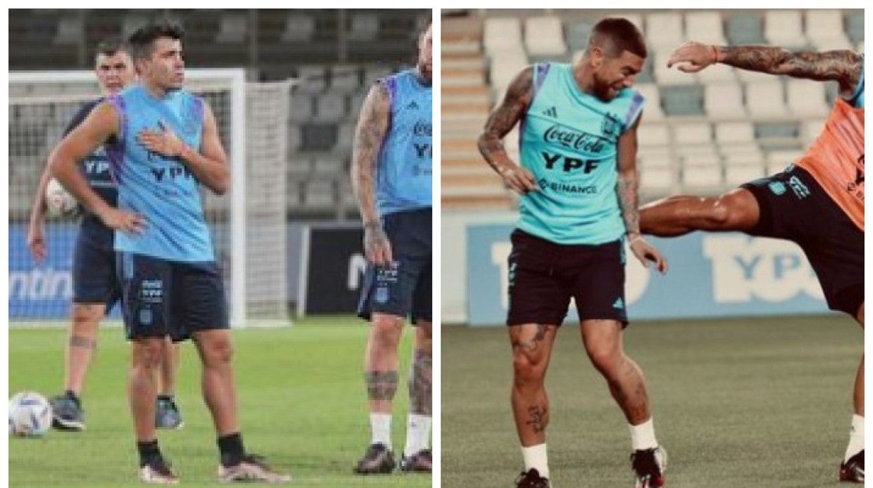 Acuña y Papu se entrenan con Argentina