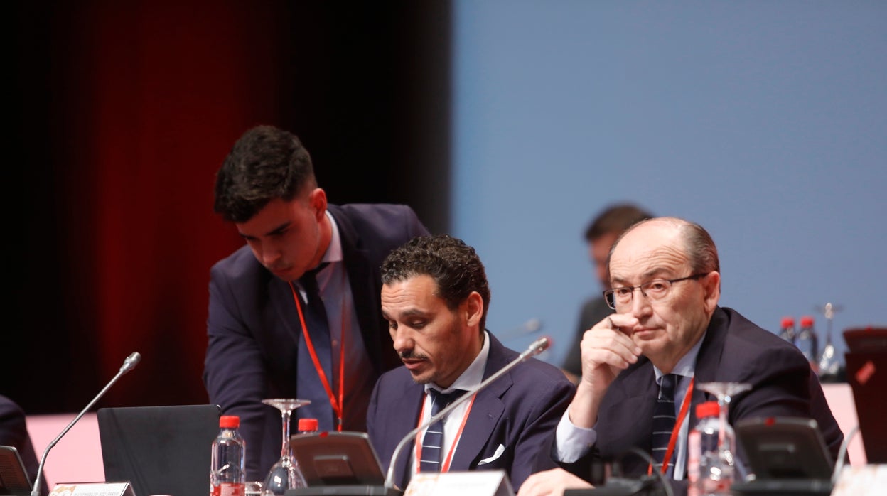 Del Nido Carrasco y Castro, en la junta de accionistas del Sevilla FC