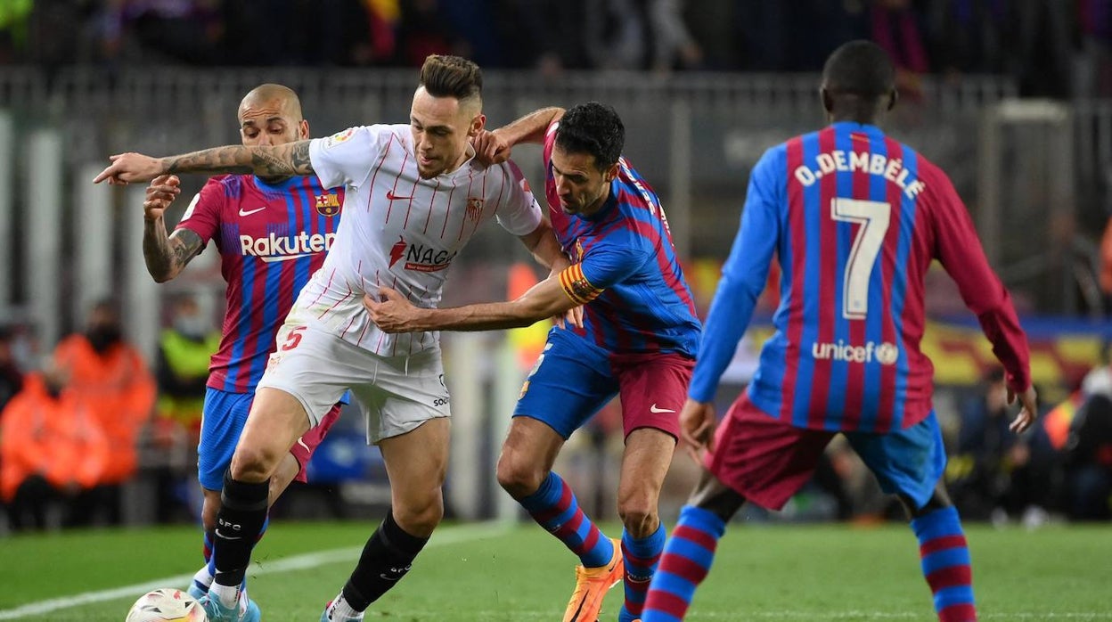 Un lance del Barcelona - Sevilla de la pasada temporada