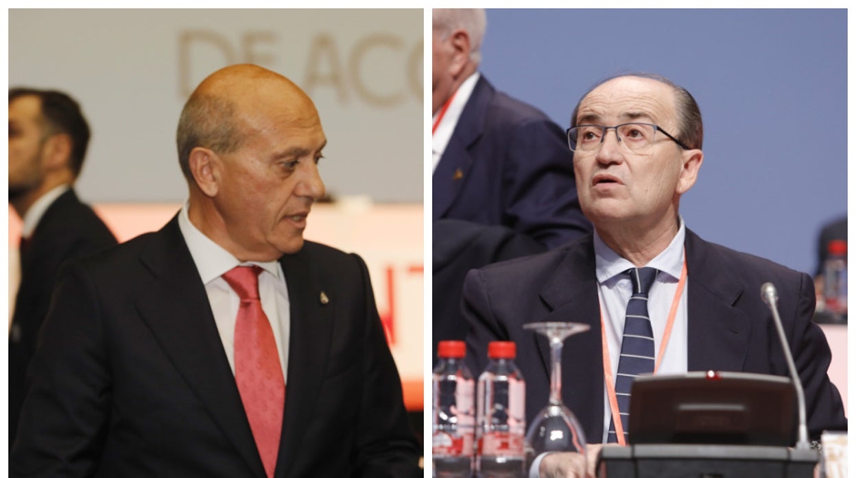 José María del Nido y José Castro, en la pasada junta de accionistas del Sevilla