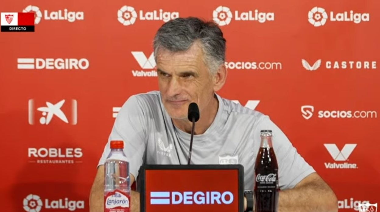 Mendilibar, en sala de prensa