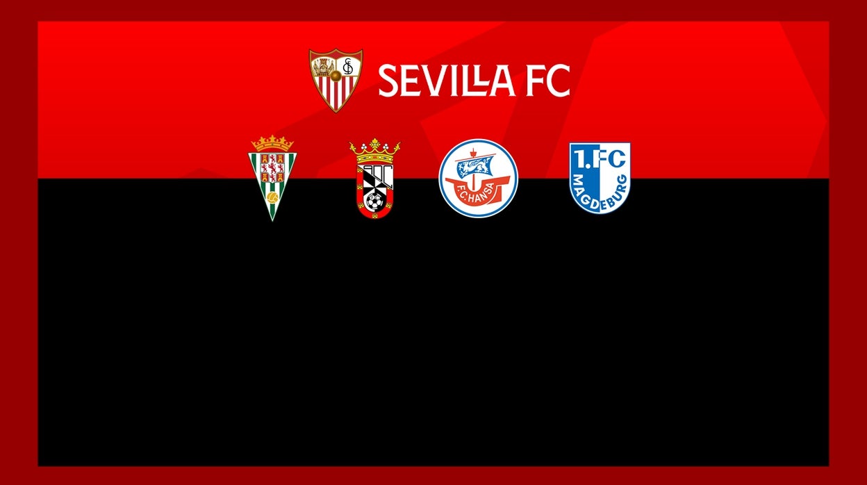 Primeros rivales del Sevilla en la pretemporada