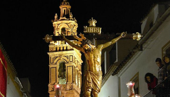 Salida extraordinaria del Cristo de la Sangre de Écija por el 600 aniversario de la llegada del pueblo gitano a España