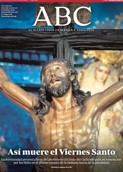 Así muere el Viernes Santo en Sevilla: El Cachorro en la portada de ABC