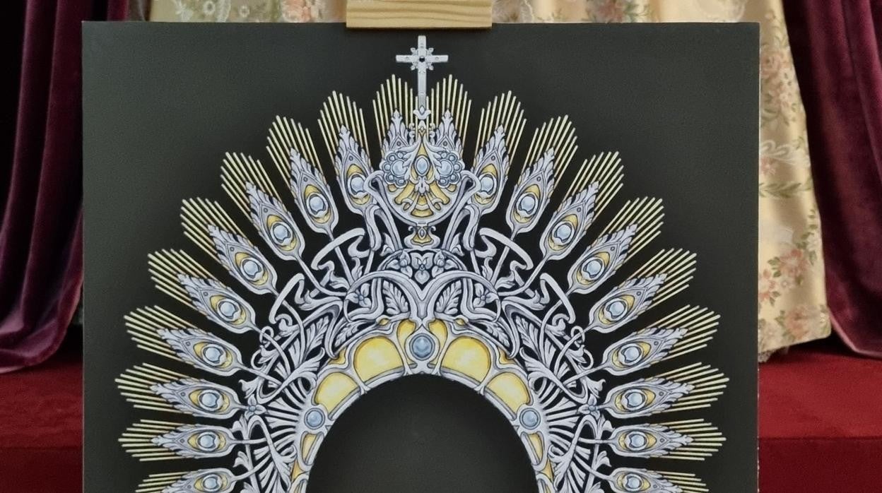 Diseño de la nueva diadema de la Virgen del Dulce Nombre de Bellavista