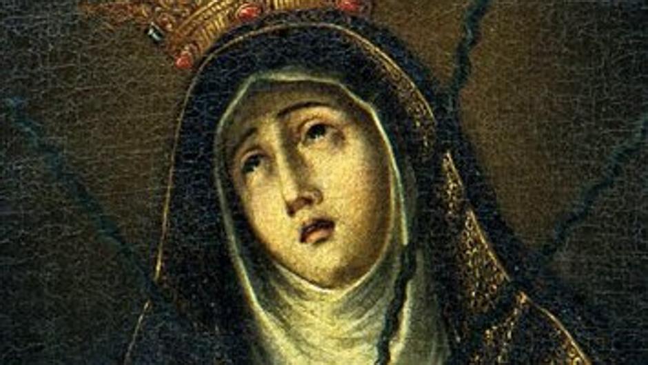Sacan a subasta una desconocida pintura de la Virgen de la Antigua y Siete Dolores