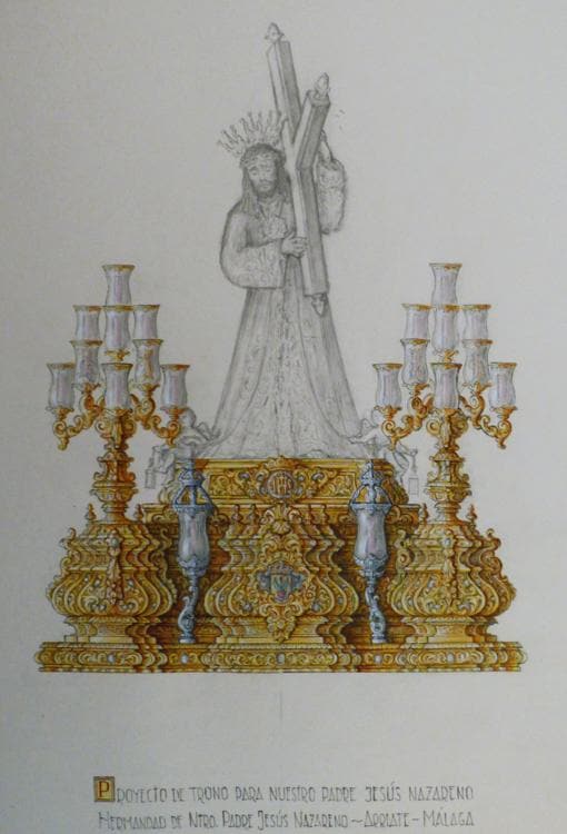 Diseño del nuevo trono de Nazareno de Arriate